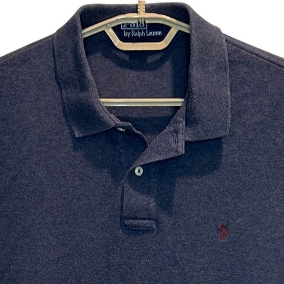 Polo Ralph Lauren Other - Polo Ralph Lauren Long Sleeve Polo Large Men's Charcoal Gray Heather Cotton Pony